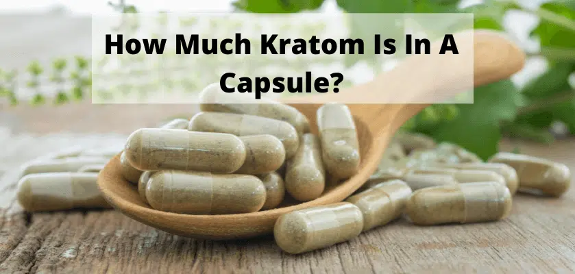 How Much Kratom Is In A Capsule?